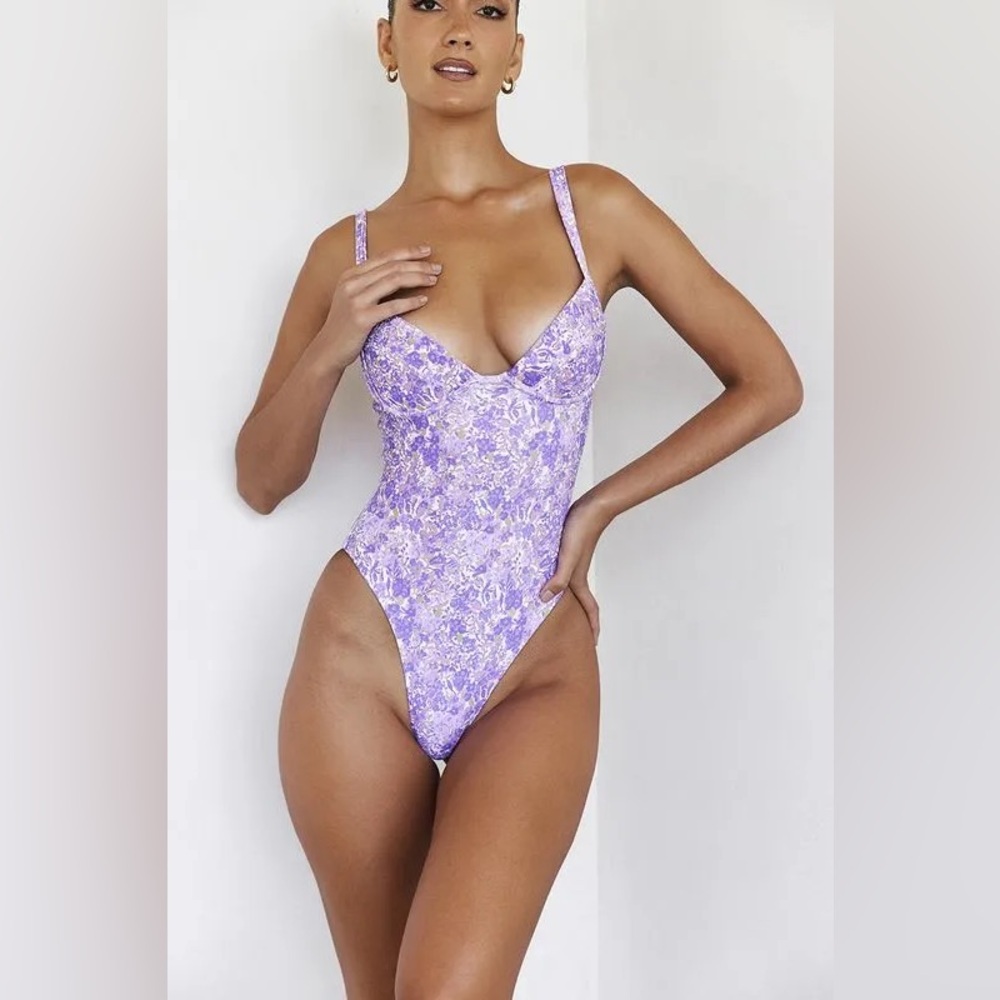 Swimsuit House Of Cb Floral Underwired Roxo – Swimsuit